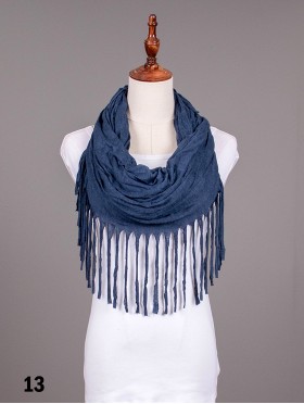 LOOP, SCARF, LONG FRINGE